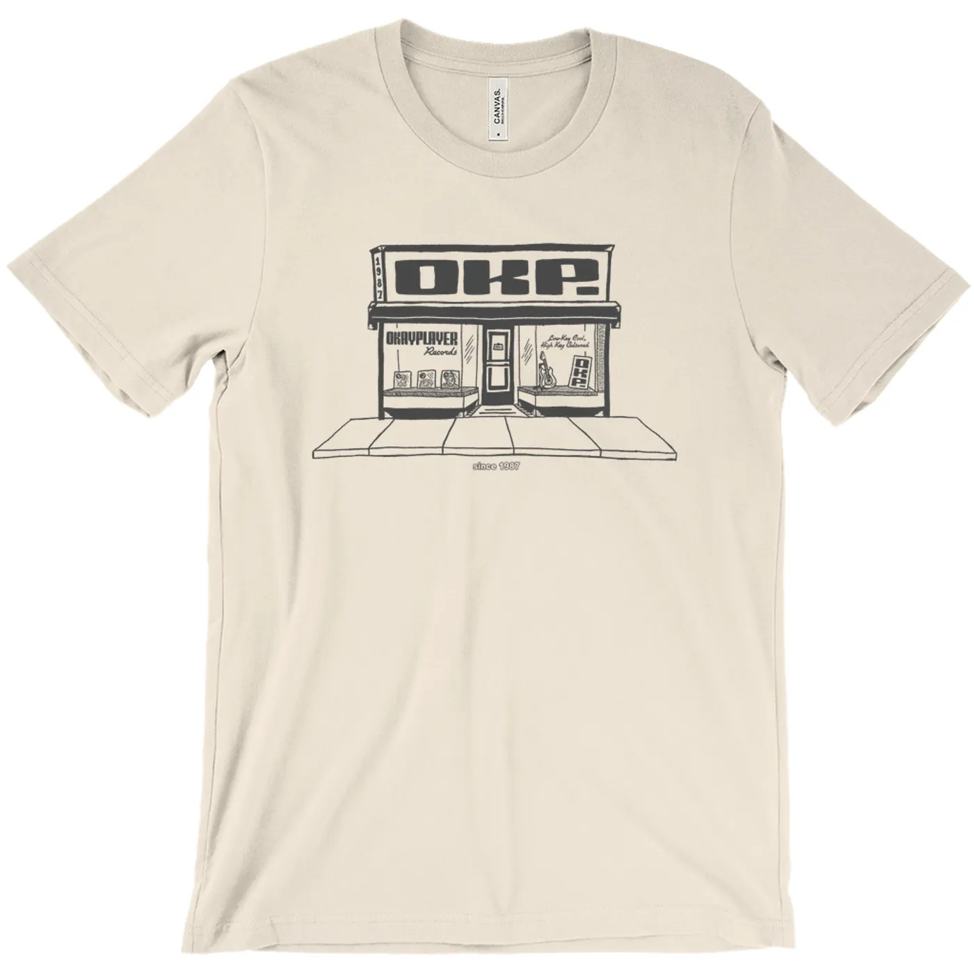 Okayplayer Records Store Natural T-Shirt