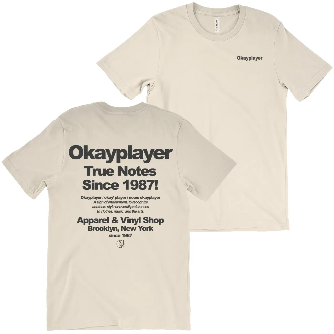 Okayplayer True Notes Natural T-Shirt