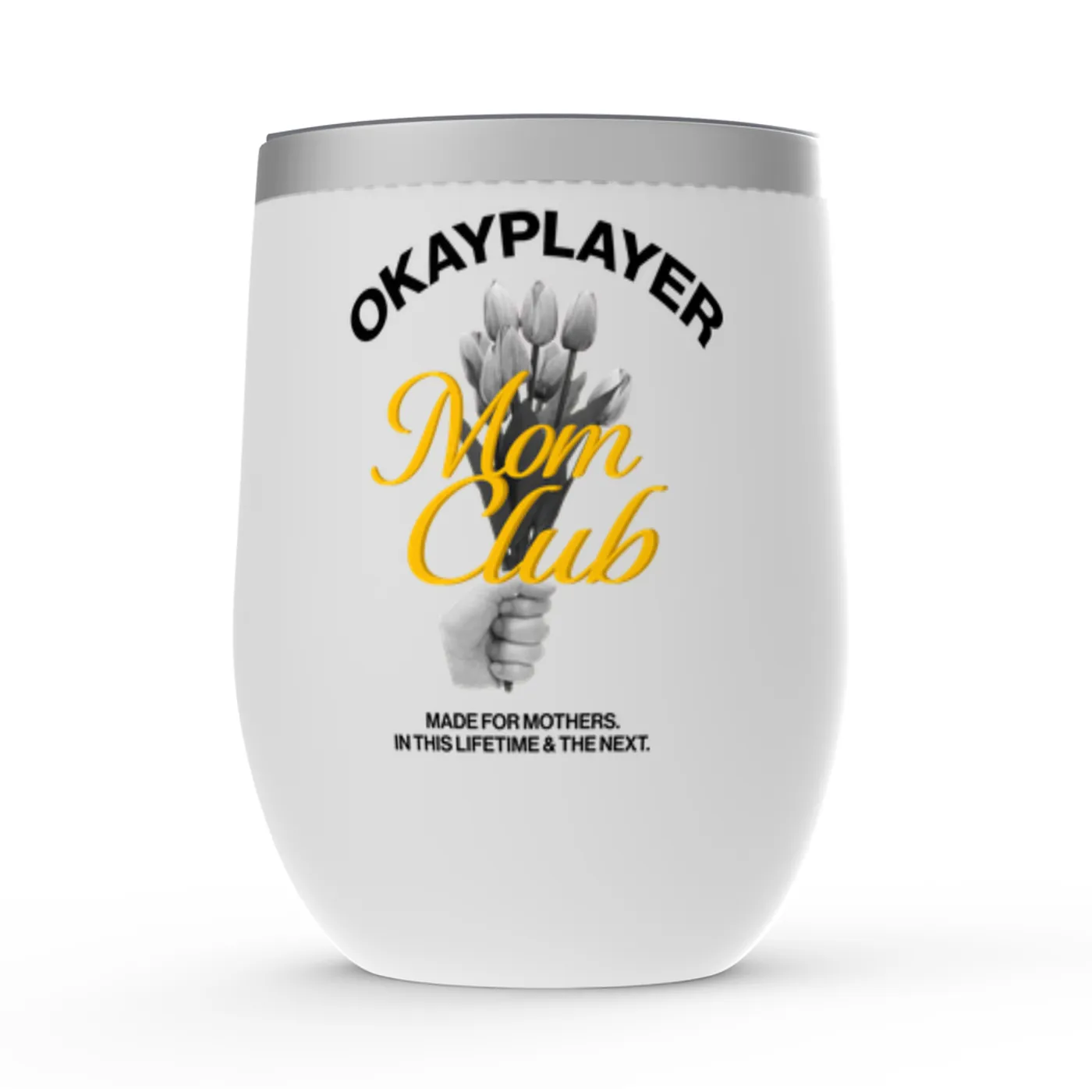 OKAYPLAYER Mom Club Stemless Wine Tumbler