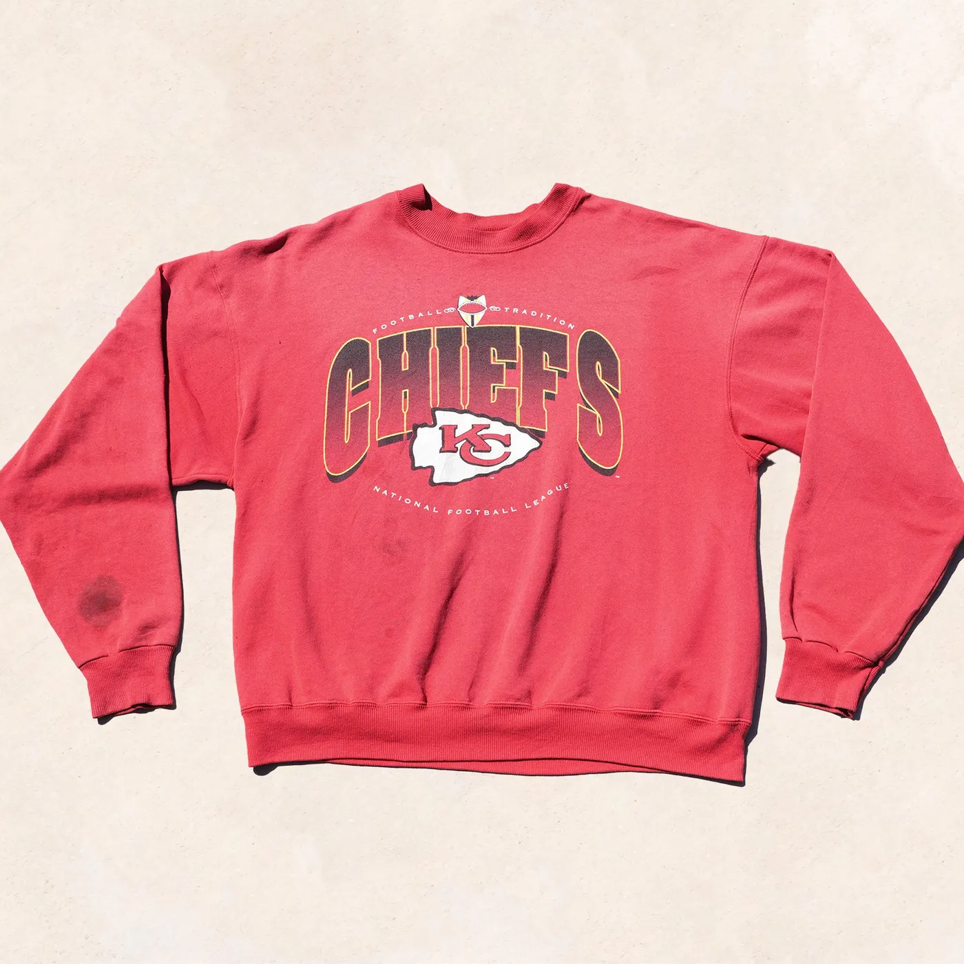 OKAYPLAYER Kansas City Chiefs Vintage Crewneck | Rare Finds