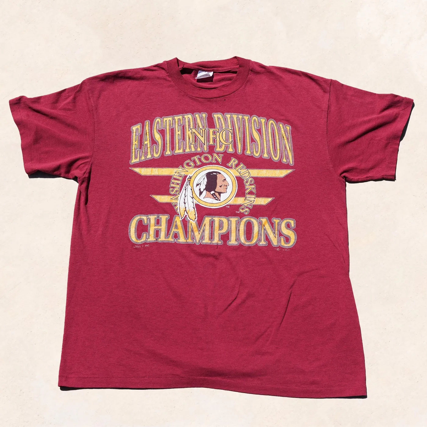 OKAYPLAYER Washington Football Team Vintage NFC Champs T-Shirt | Rare Finds