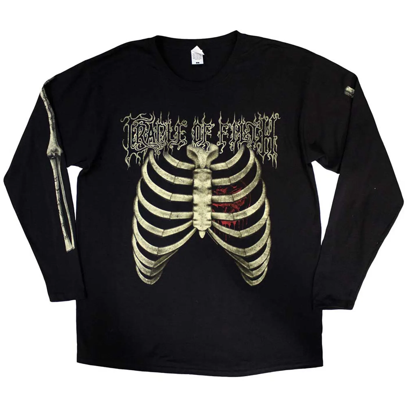 Cradle Of Filth Long Sleeve T Shirt - Skeleton