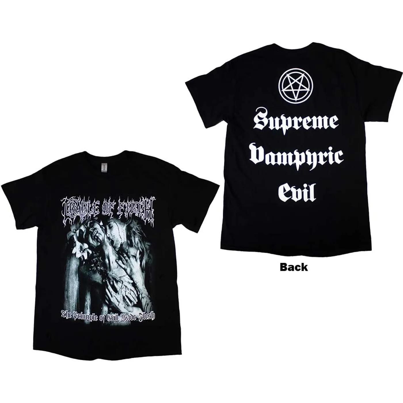 Cradle Of Filth T Shirt - Supreme Vampiric Evil