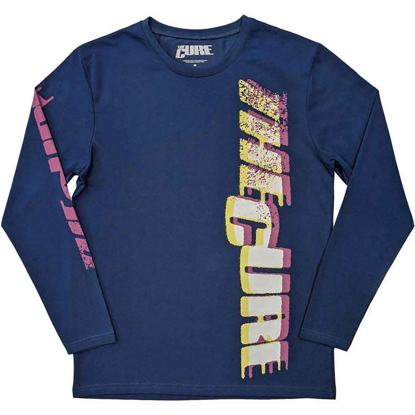 The Cure Long Sleeve T Shirt - Glitched Logo