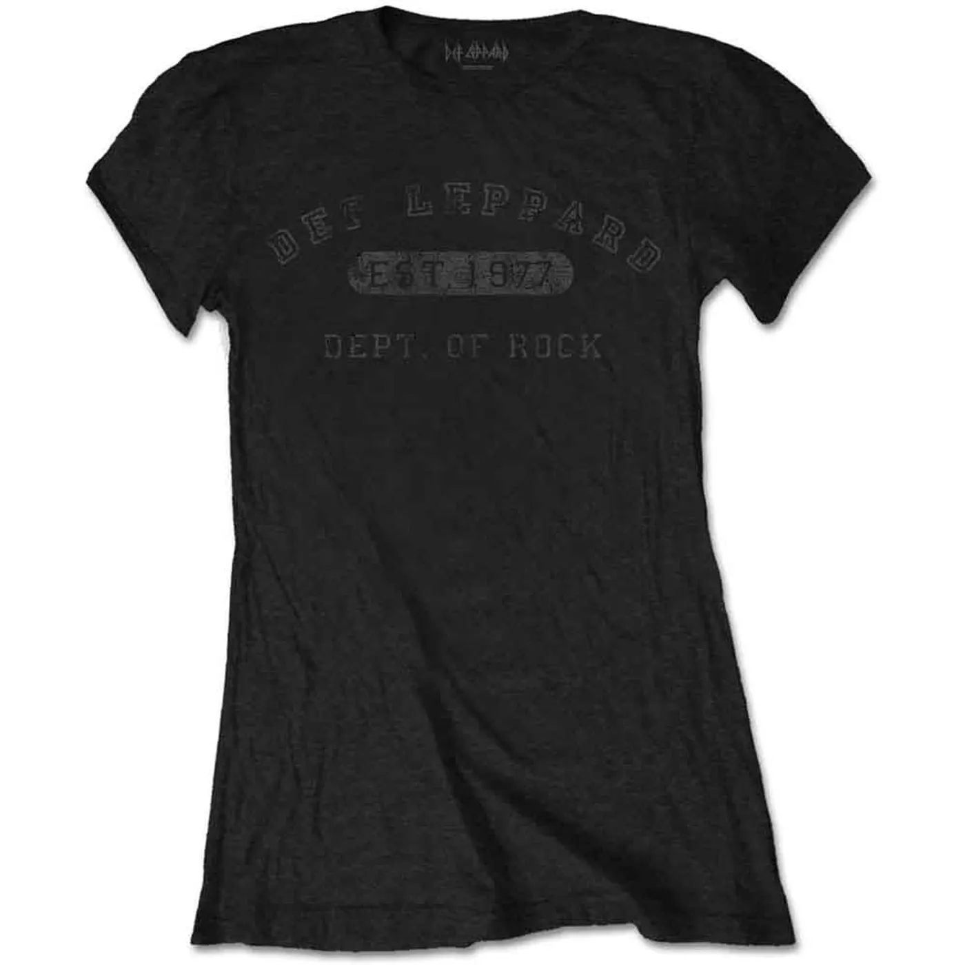 Def Leppard Woman's T Shirt - Collegiate Logo