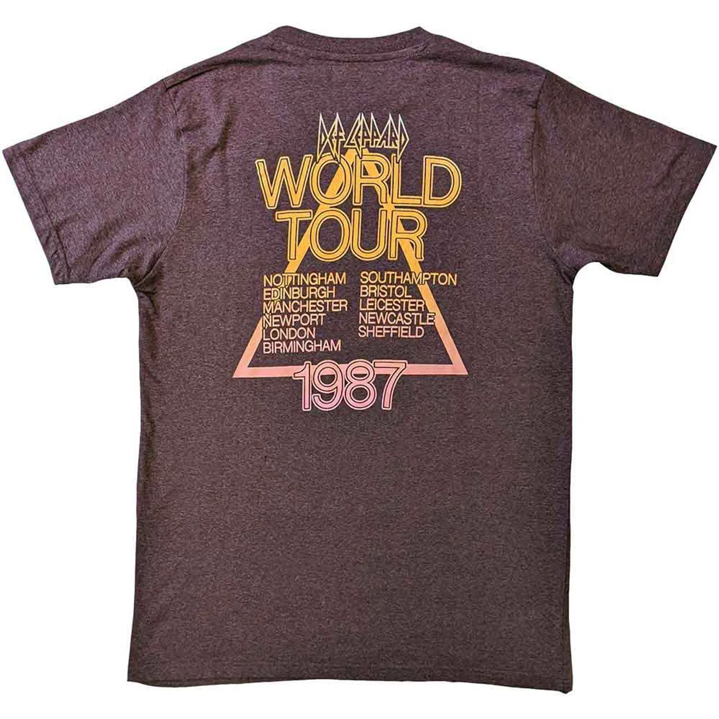Def Leppard T Shirt - Hysteria World Tour
