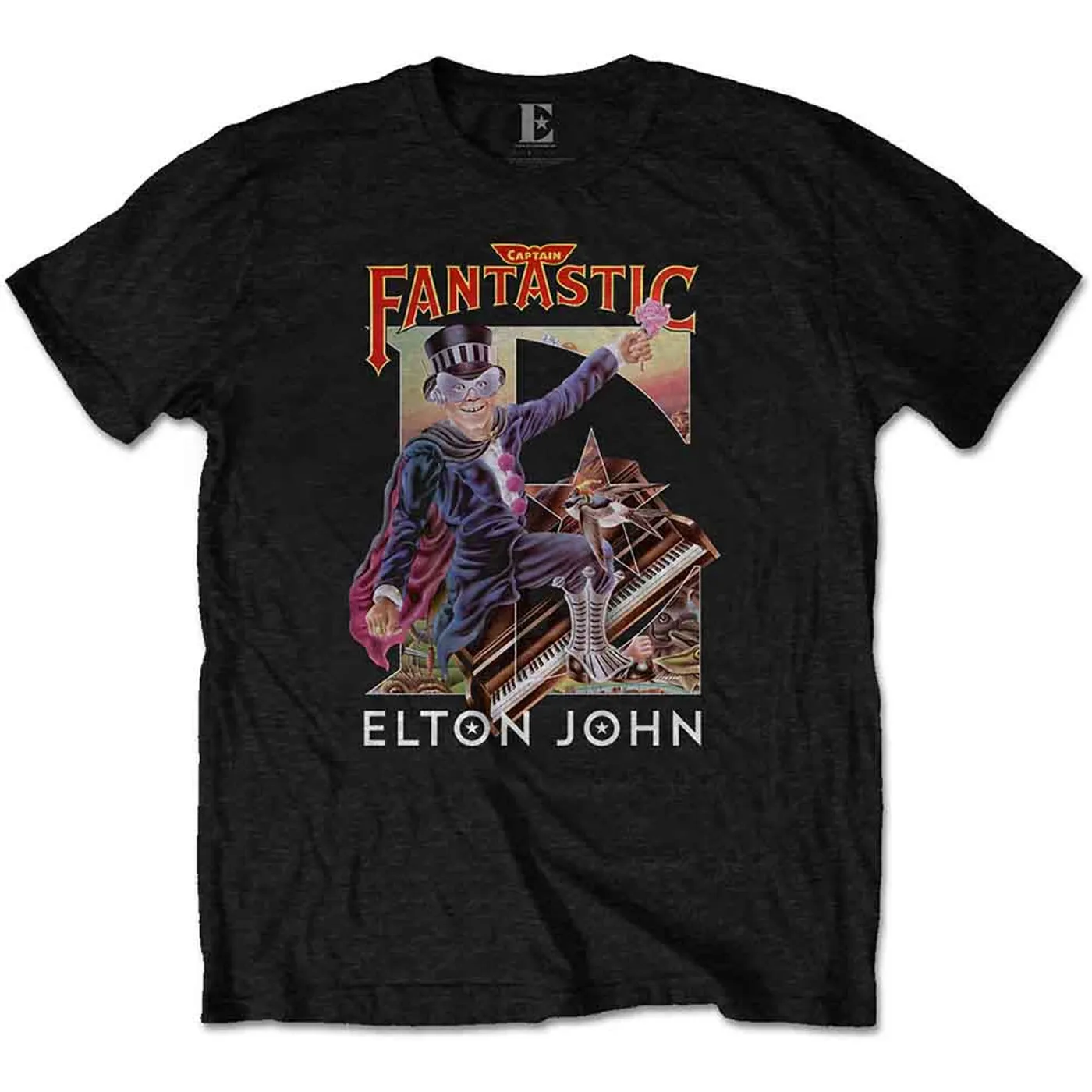Elton John T Shirt - Captain Fantastic