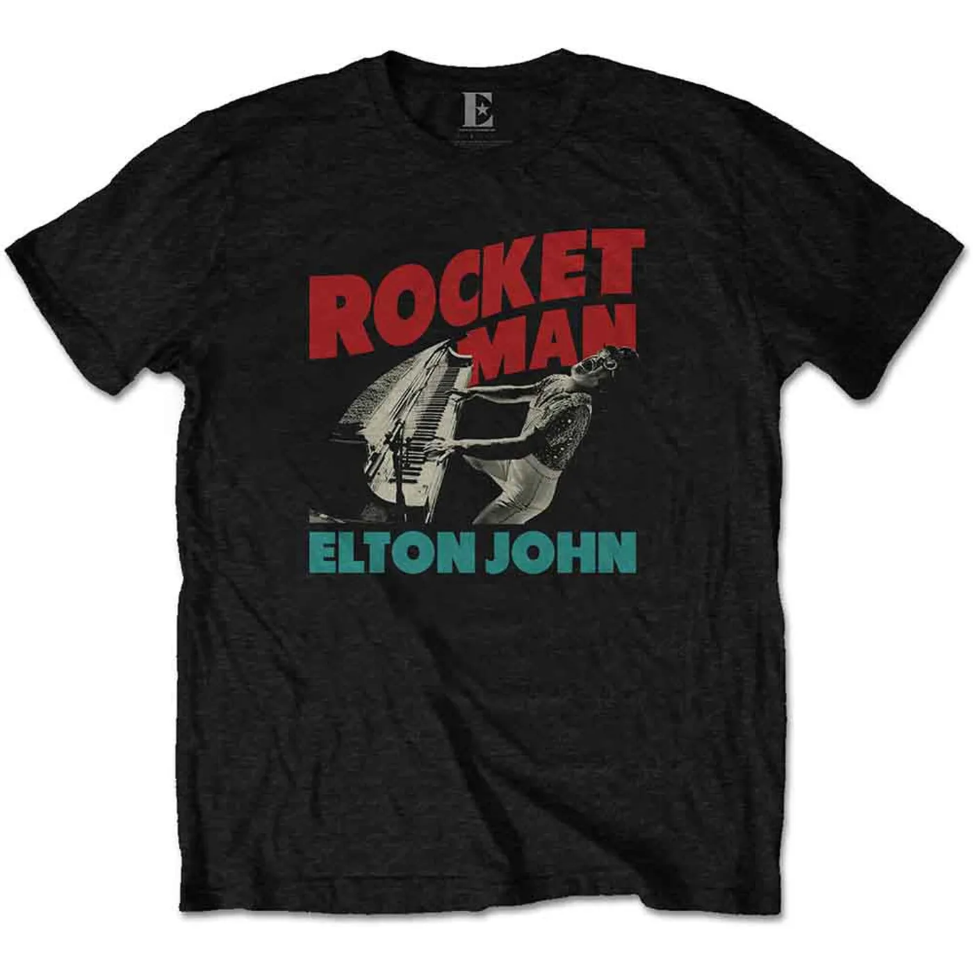 Elton John T Shirt - Rocketman Piano
