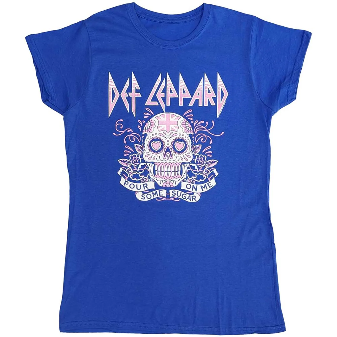 Def Leppard Woman's T Shirt - Pour Some Sugar On Me Skull Tour 2019