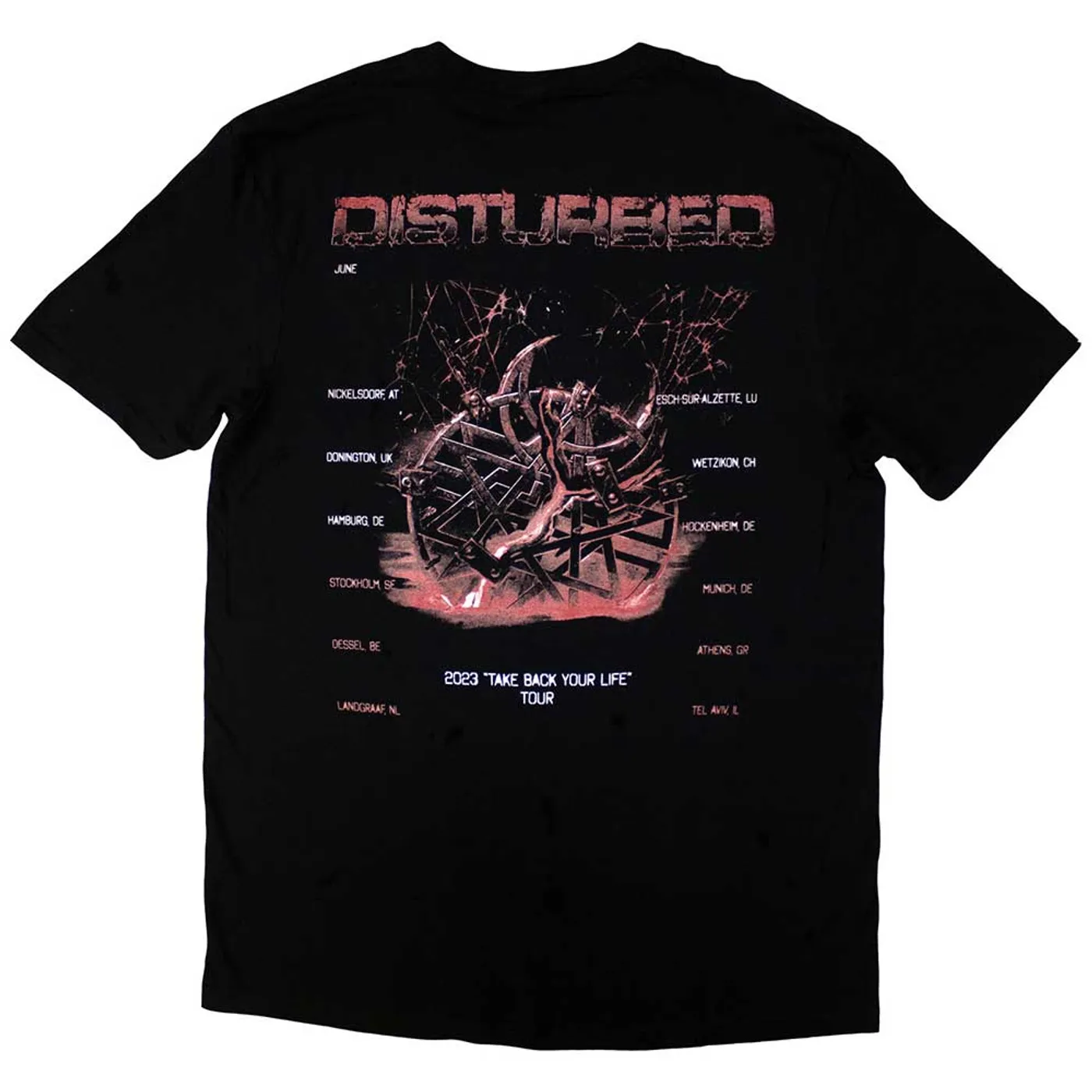 Disturbed T Shirt - European Tour '23 Medallion