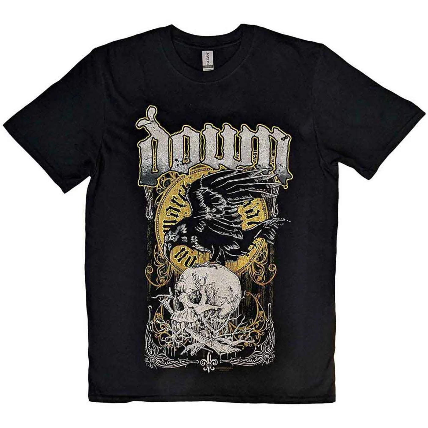 Down T Shirt - Swamp Skull