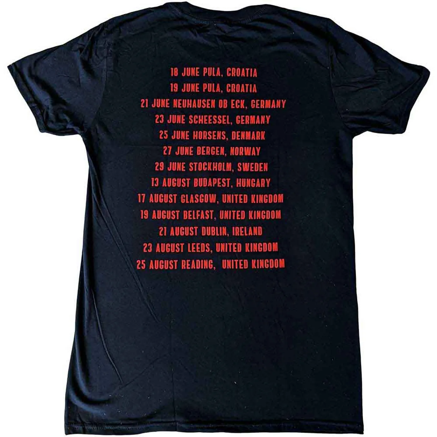 Foo Fighters T Shirt - Concrete & Gold 2019 European Tour
