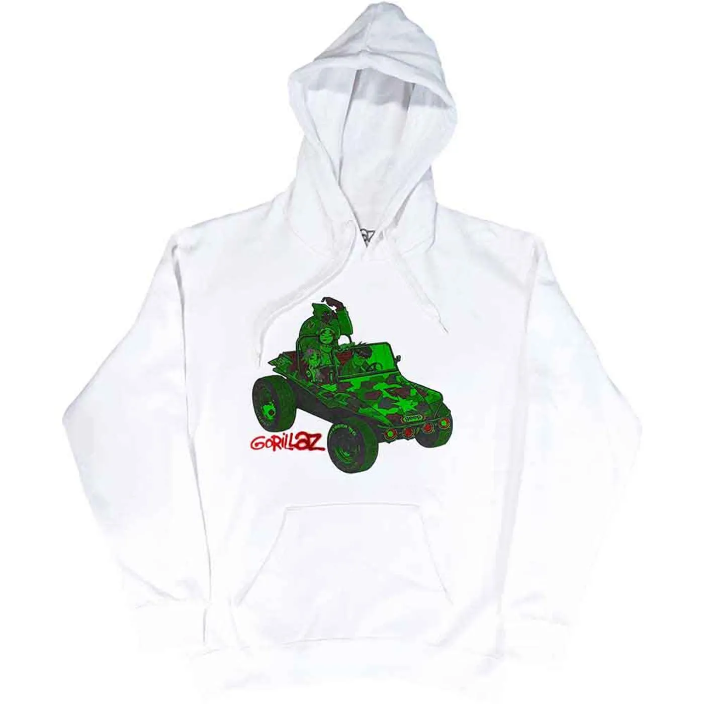 Gorillaz Pullover Hoodie - Green Jeep