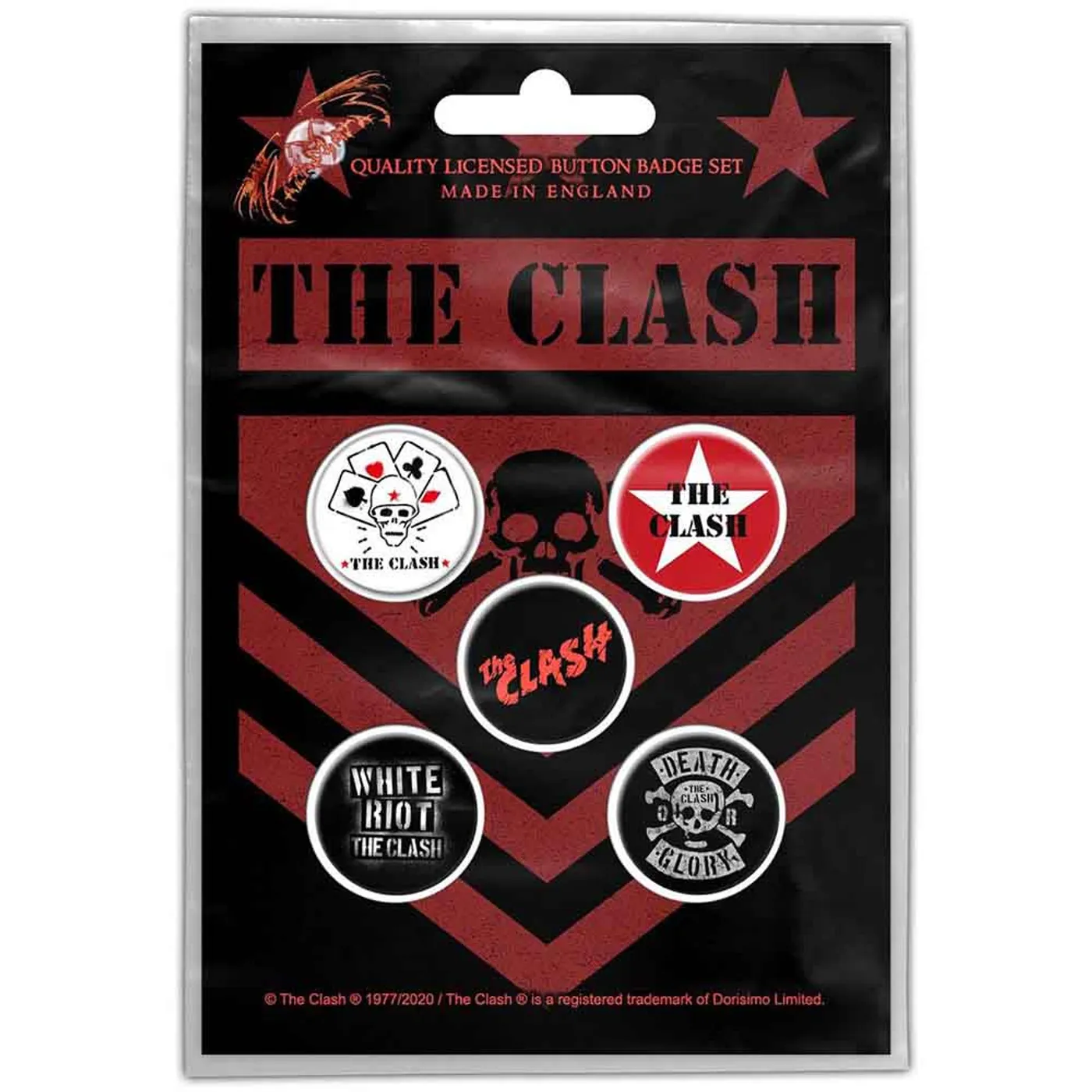 The Clash Plastic Pin Badge - London Calling