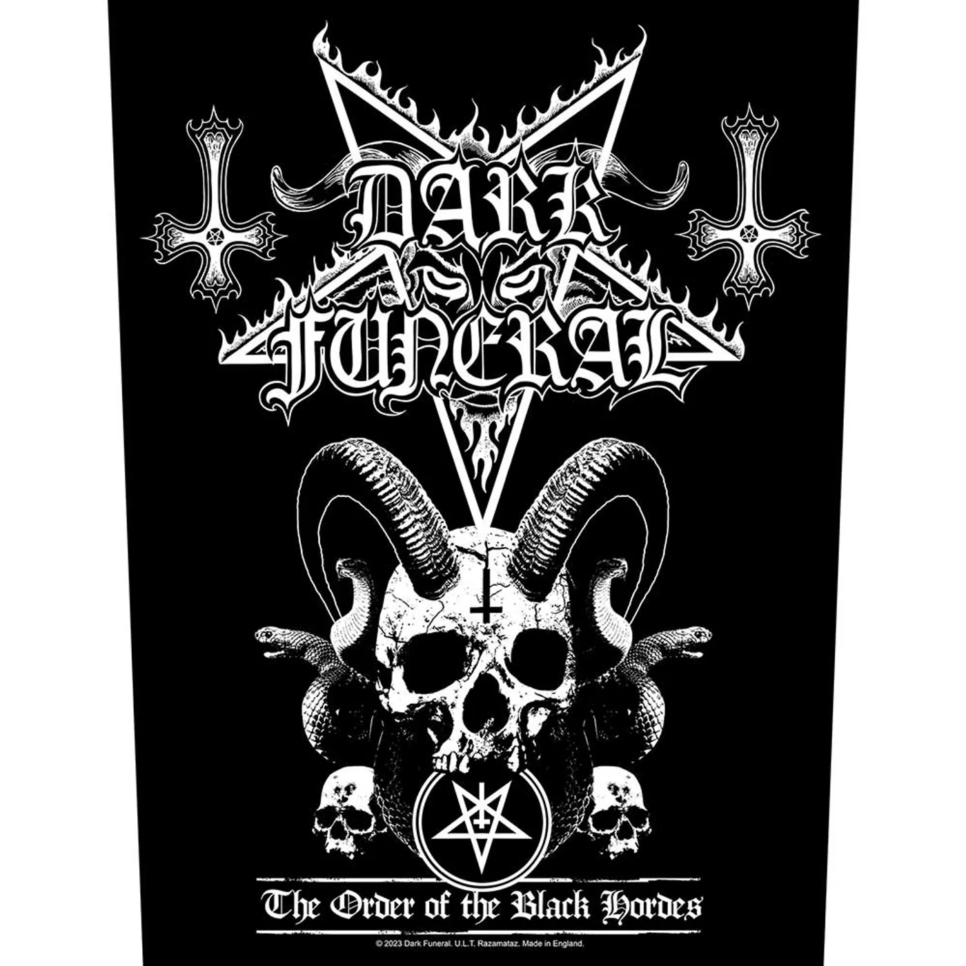 Dark Funeral Patches - Woven Sew On - Order Of The Black Hordes