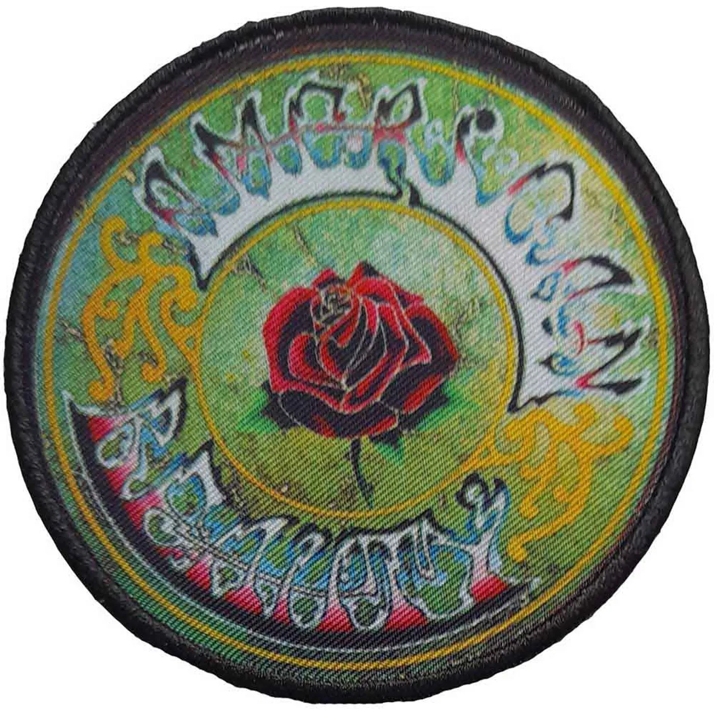 Grateful Dead Patches - Iron On - American Beauty Circle