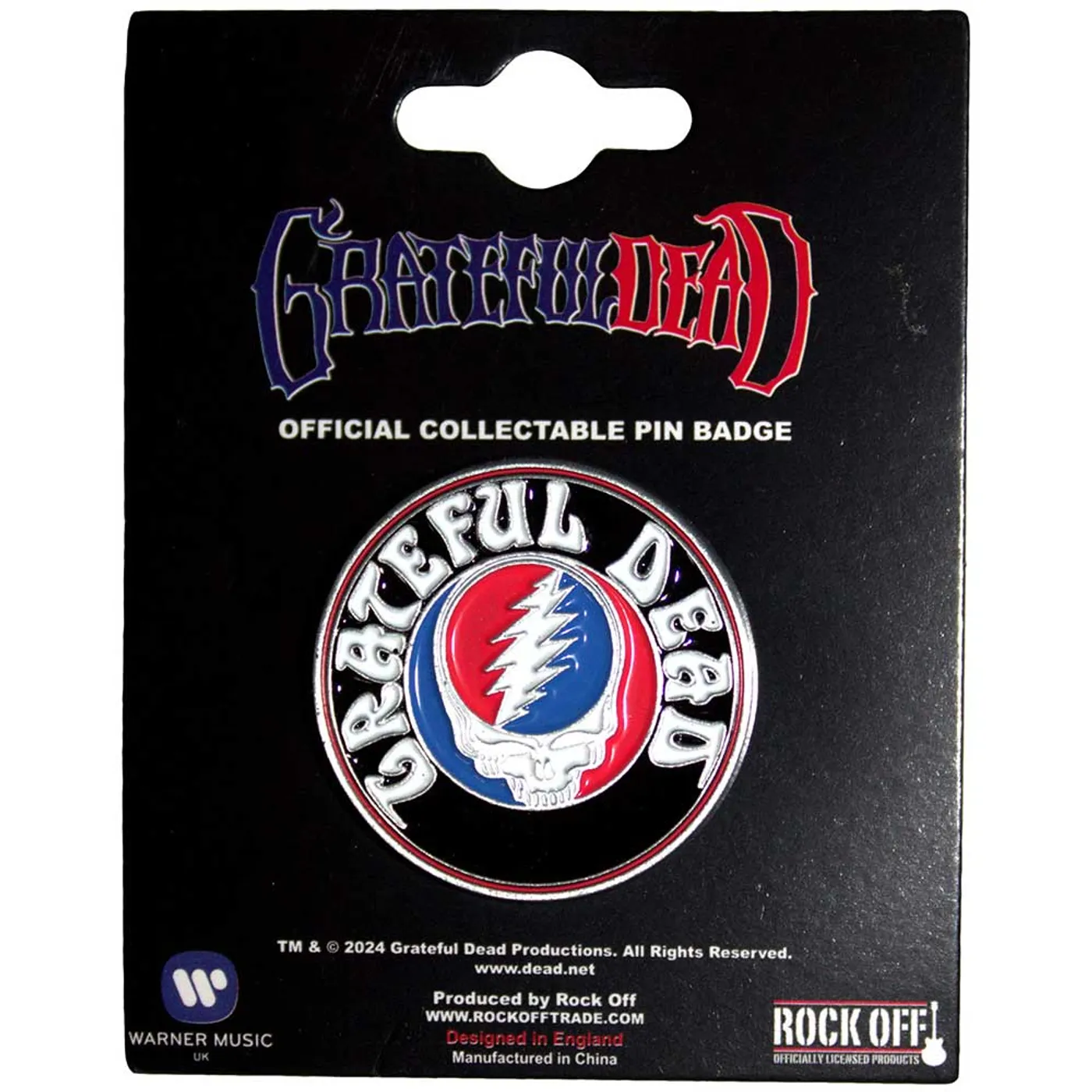 Grateful Dead Pin Badge - Steal Your Face Logo