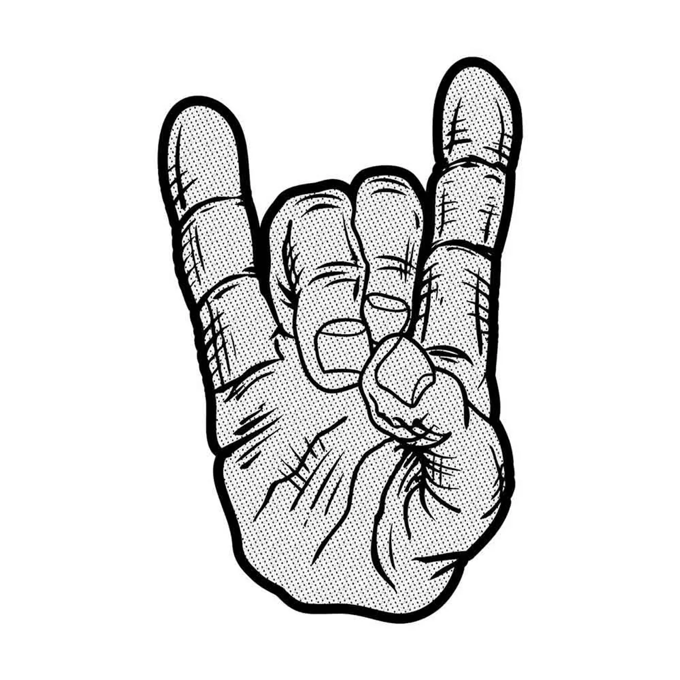 Generic Patches - Woven Sew On - Devil Horns