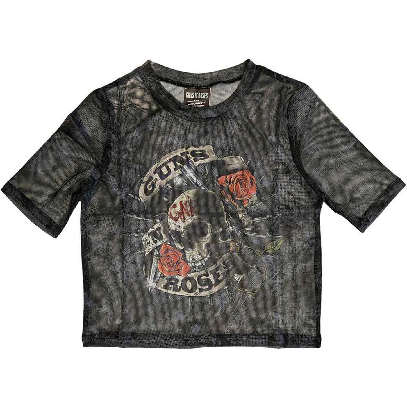 Guns N' Roses Women's Short Sleeve Crop Top - Firepower