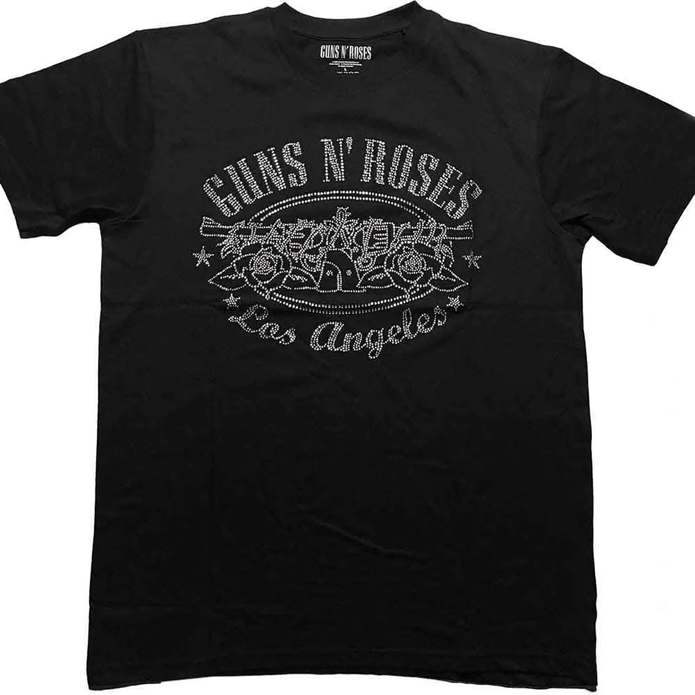 Guns N' Roses T Shirt - LA Logo Diamante
