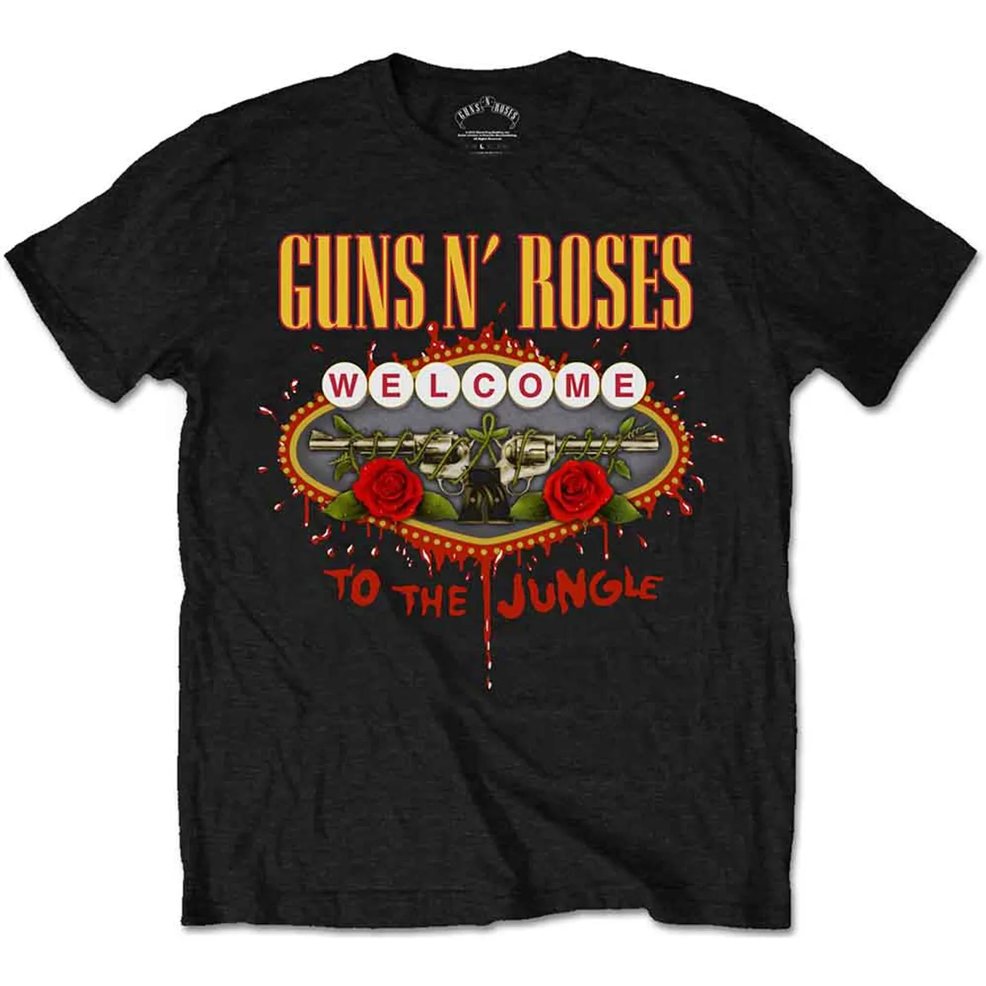 Guns N' Roses T Shirt - Welcome To The Jungle LV