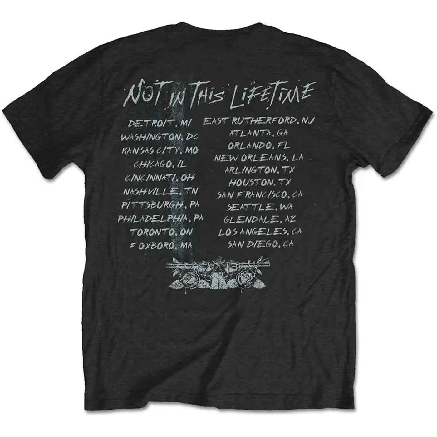 Guns N' Roses T Shirt - Not In This Lifetime Xereox
