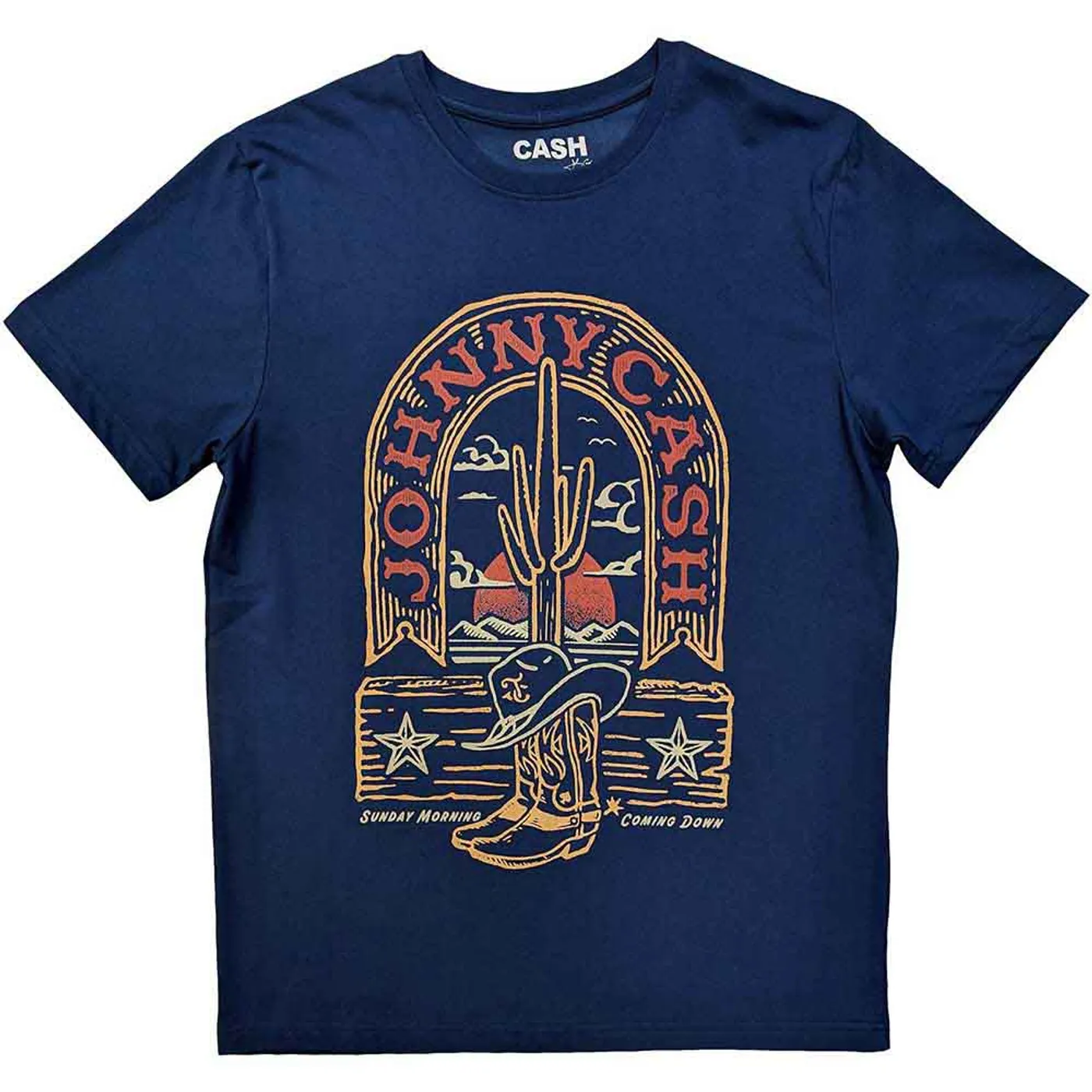 Johnny Cash T Shirt - Sunday Morning