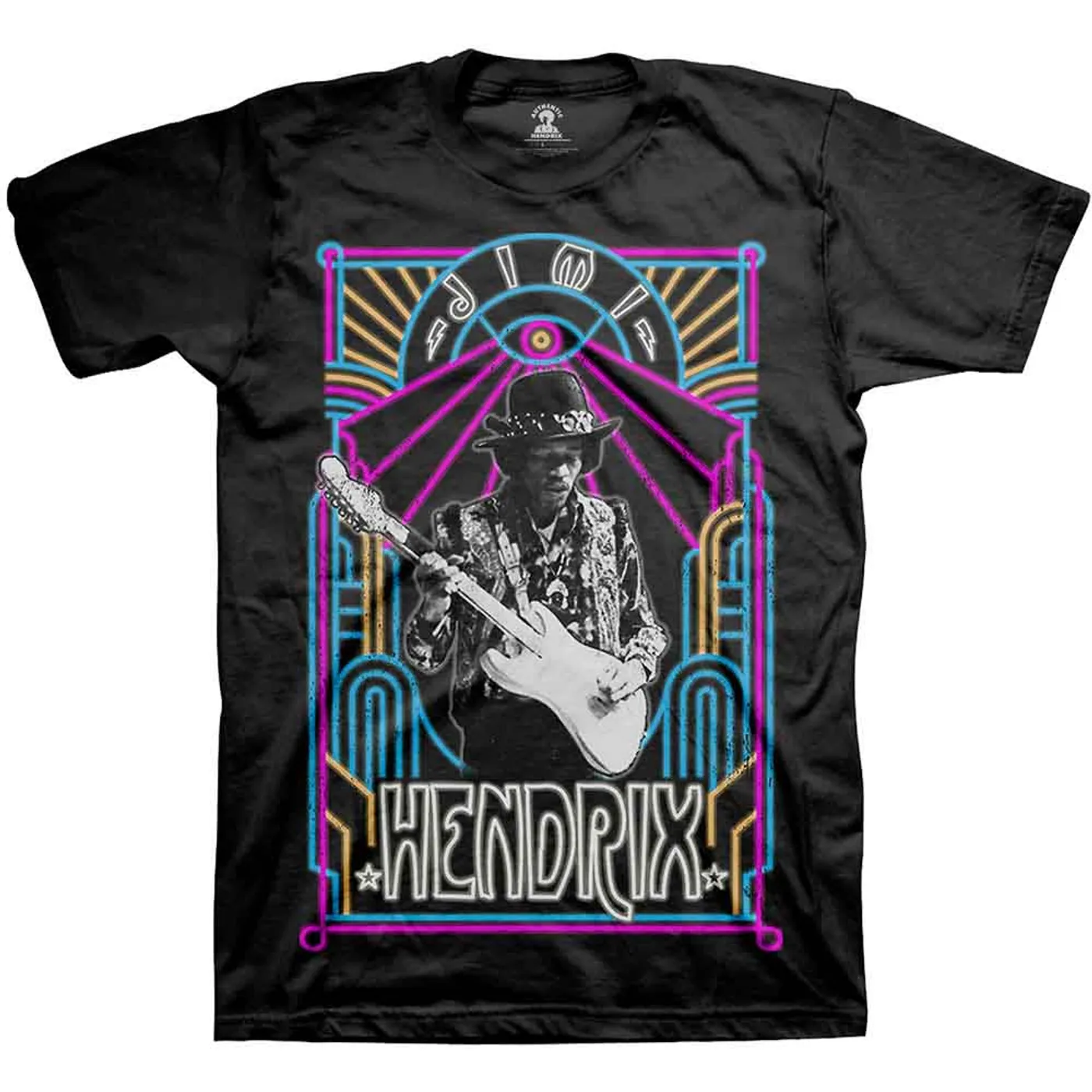 Jimi Hendrix T Shirt - Electric Ladyland Neon