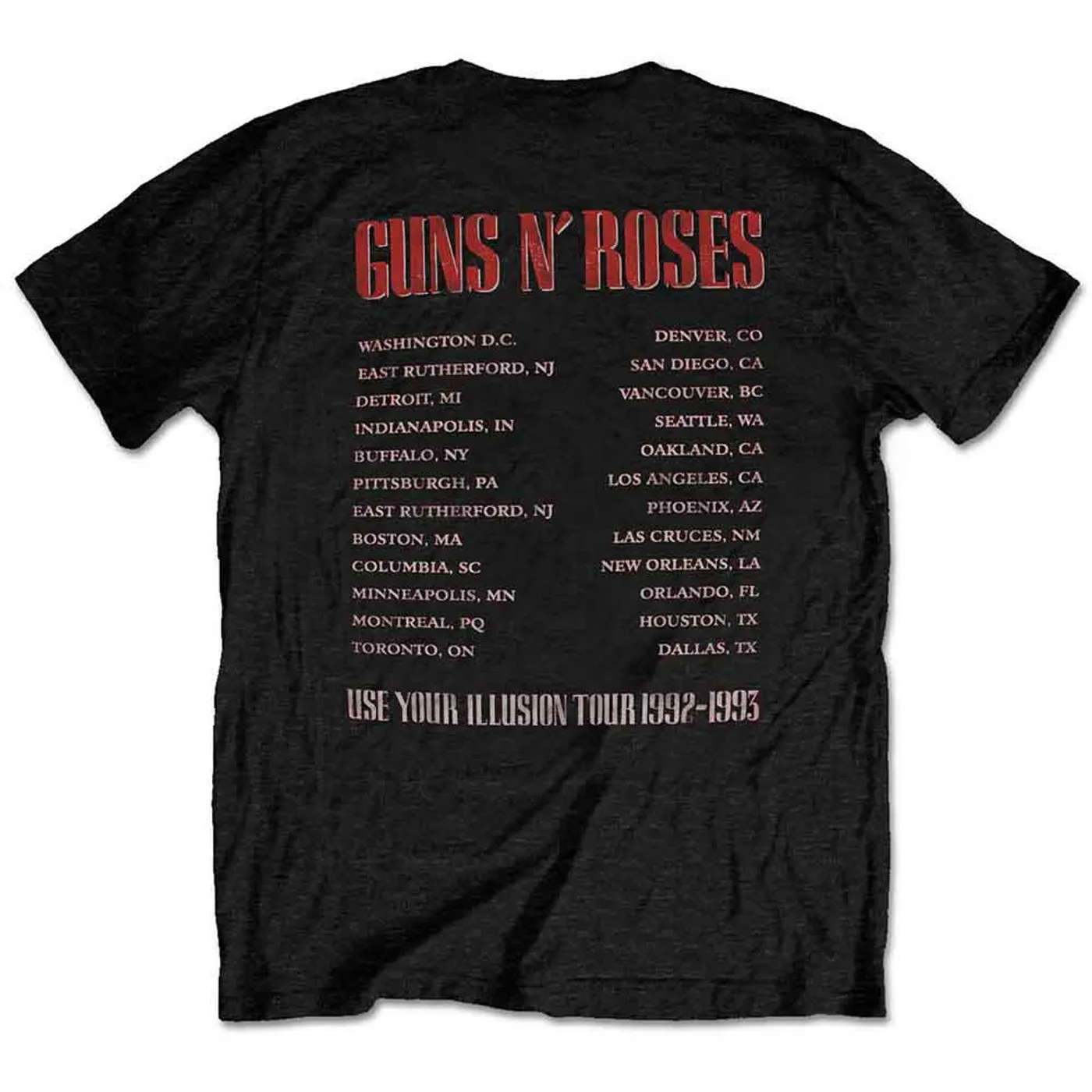 Guns N' Roses T Shirt - Illusion Tour