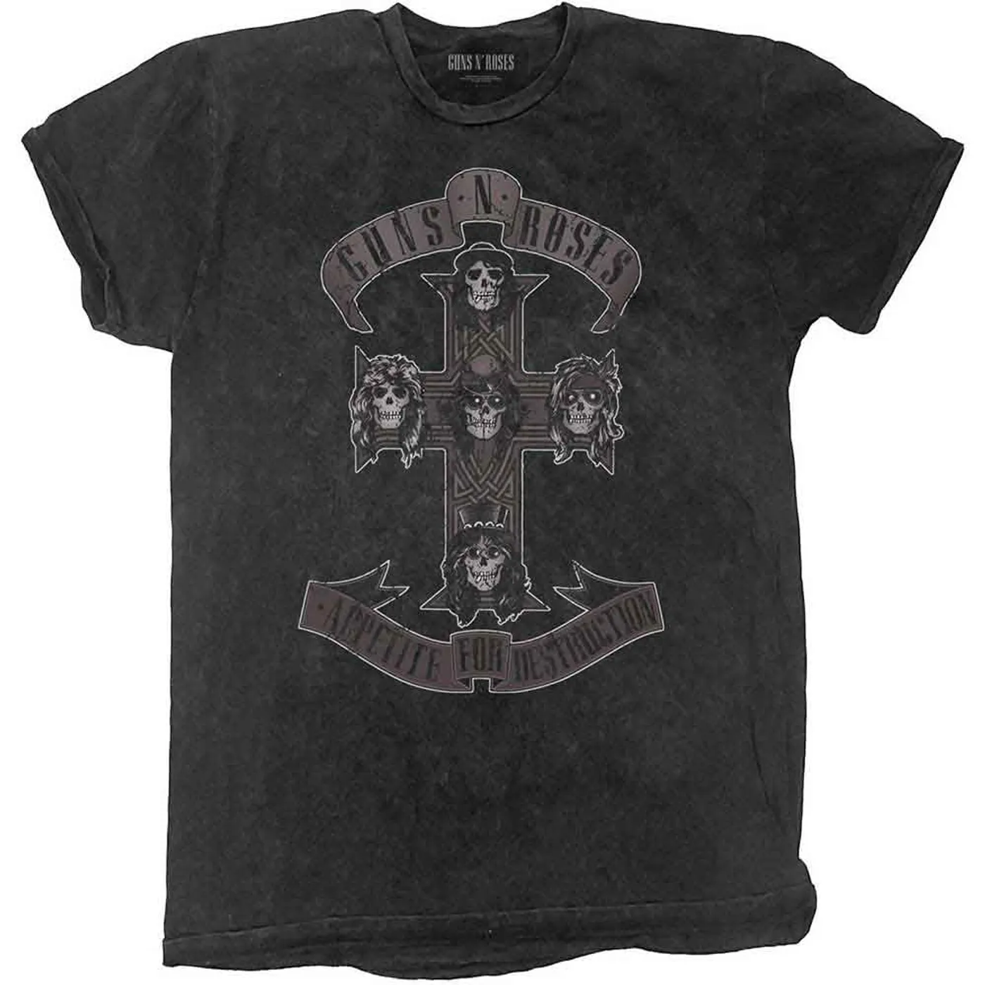 Guns N' Roses T Shirt - Monochrome Cross