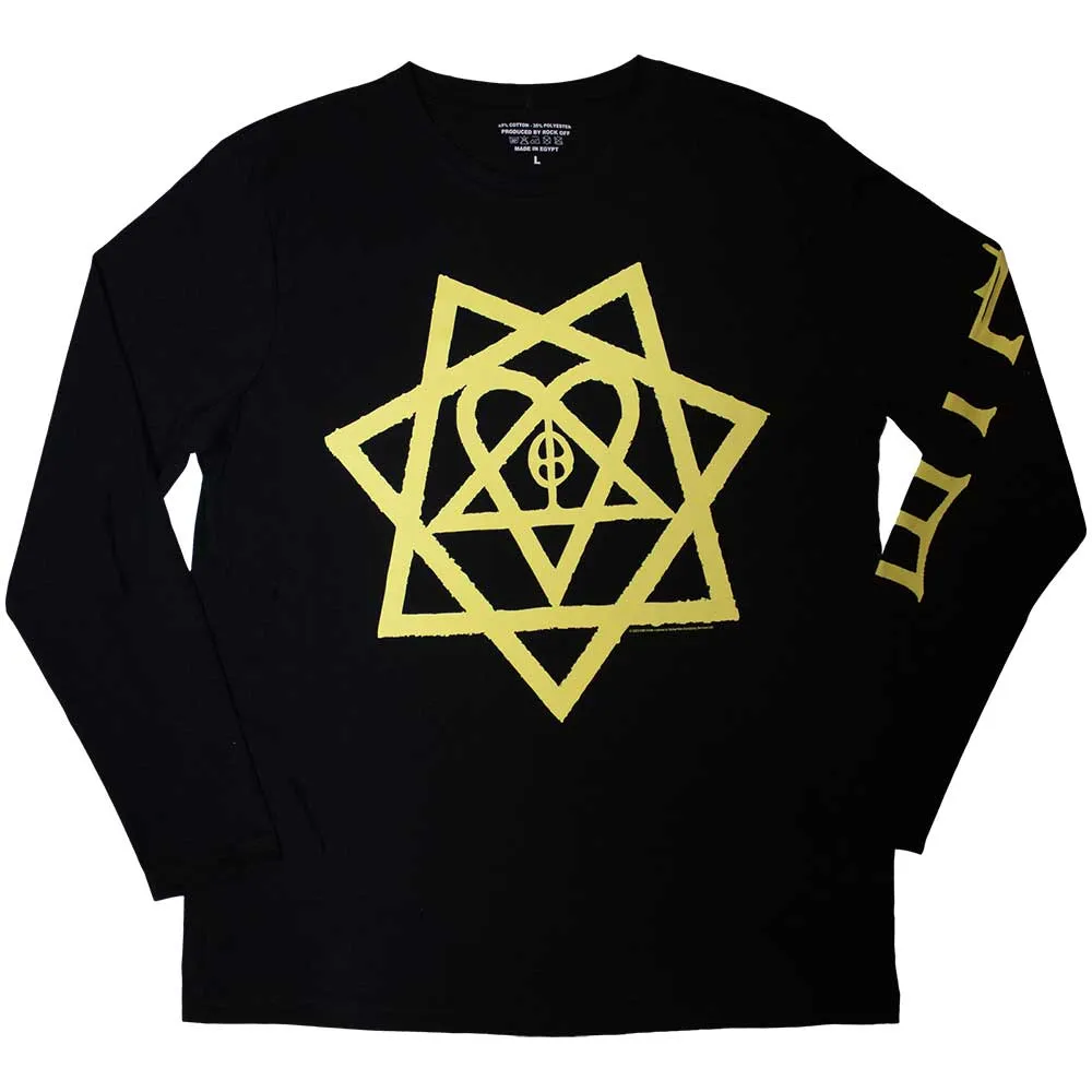 Long Sleeve T Shirt - Heartagram Honeycomb