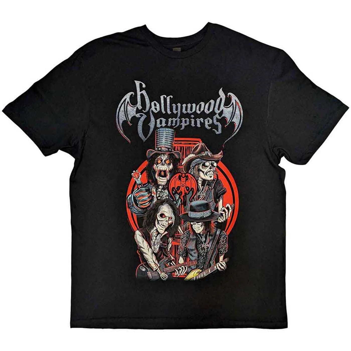 Hollywood Vampires T Shirt - Caricatures