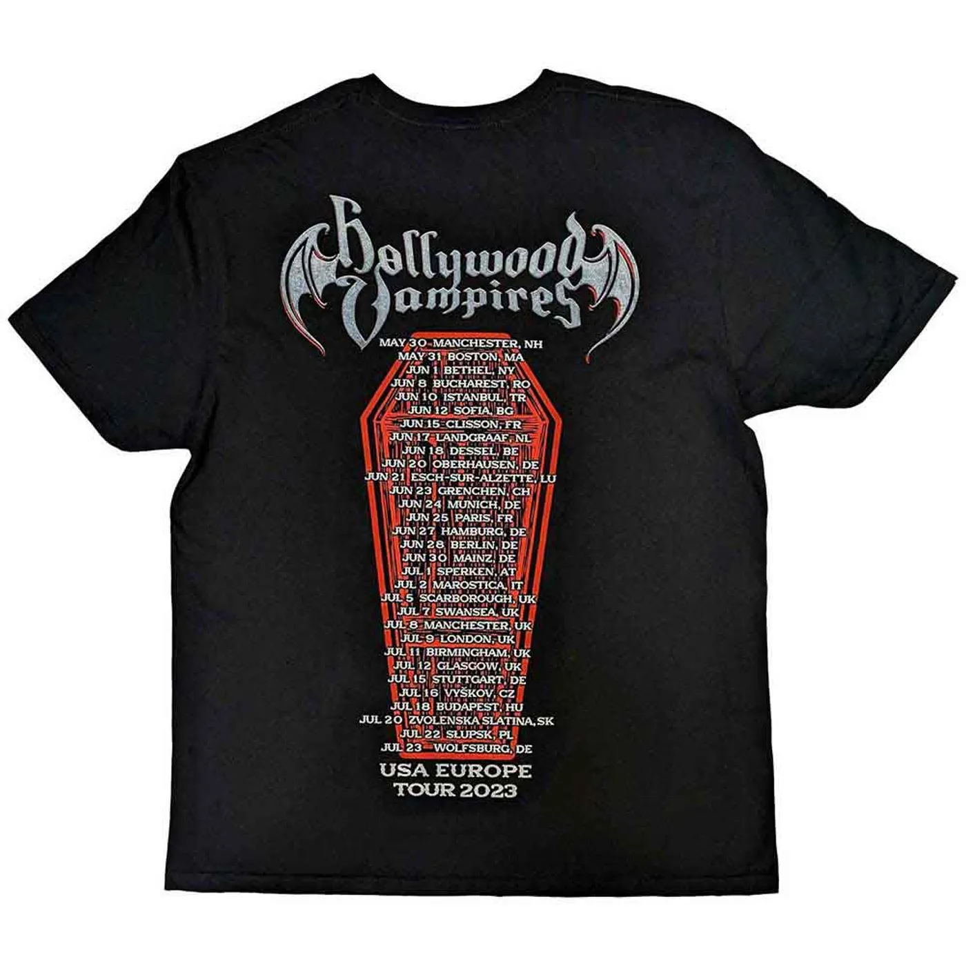 Hollywood Vampires T Shirt - Caricatures