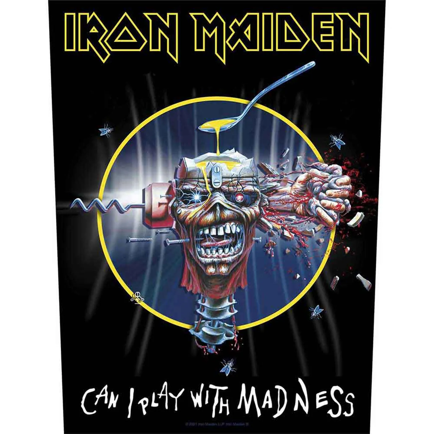 Iron Maiden Patches - Woven Sew On - Can I Play With Madness