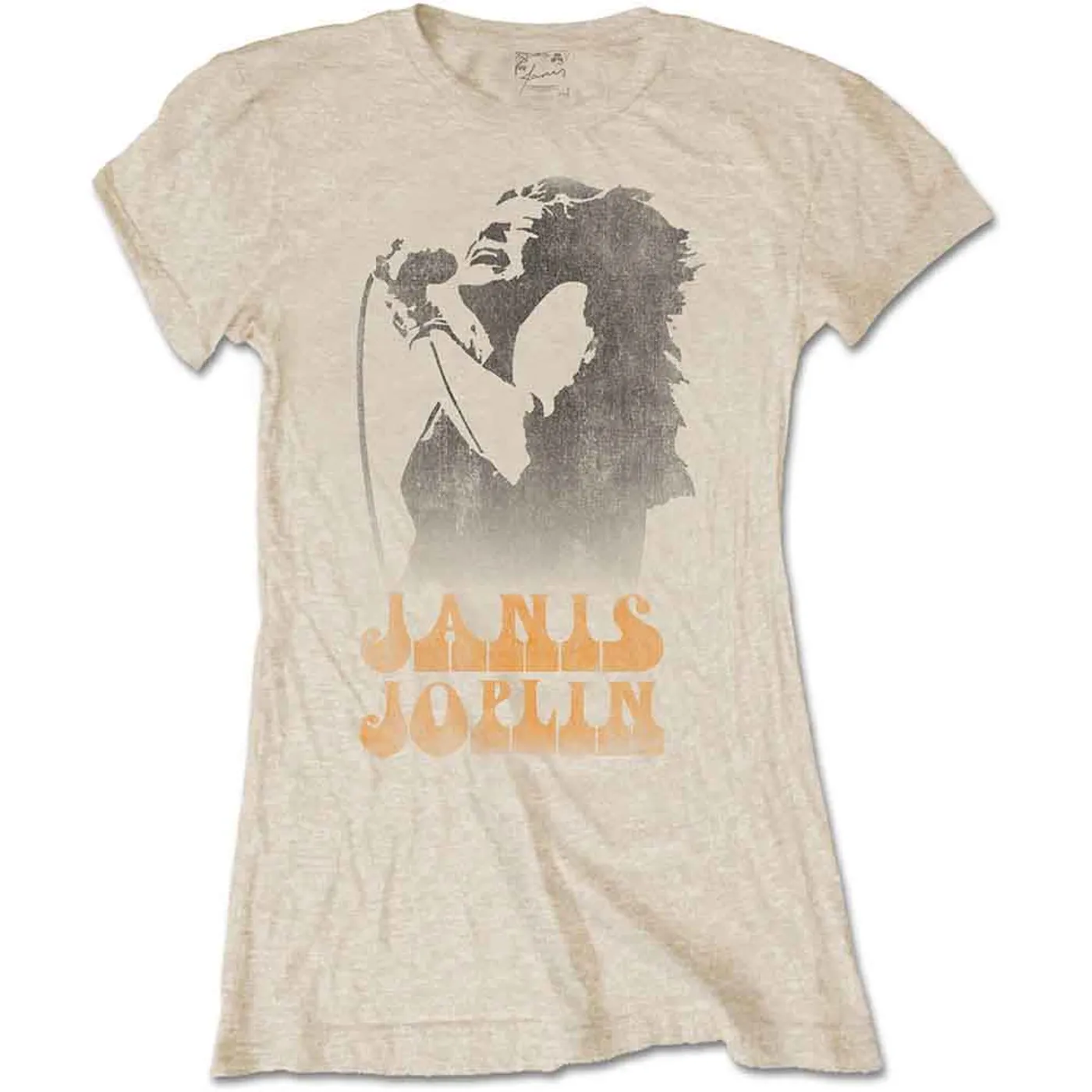 Janis Joplin Woman's T Shirt - Working The Mic