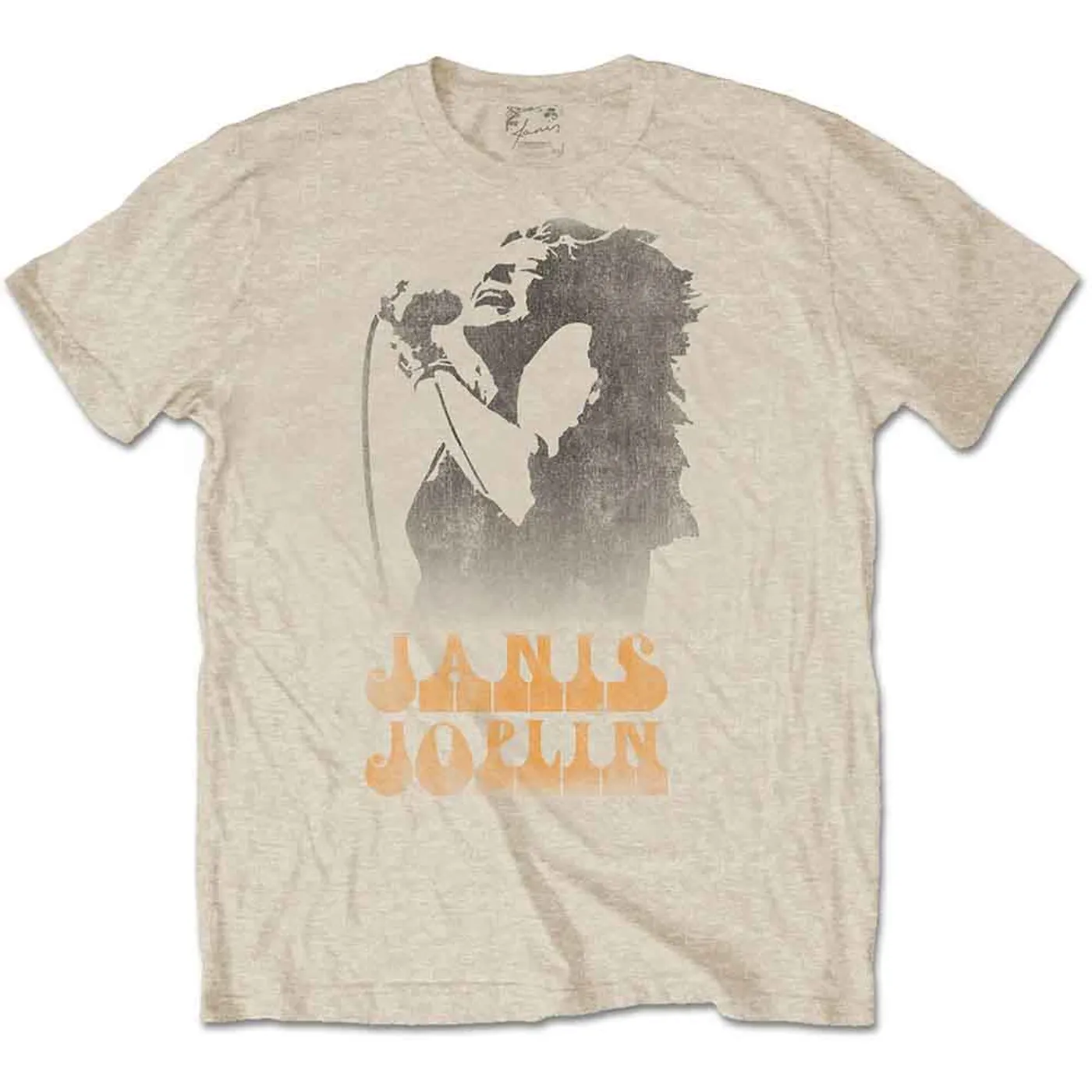 Janis Joplin T Shirt - Working The Mic