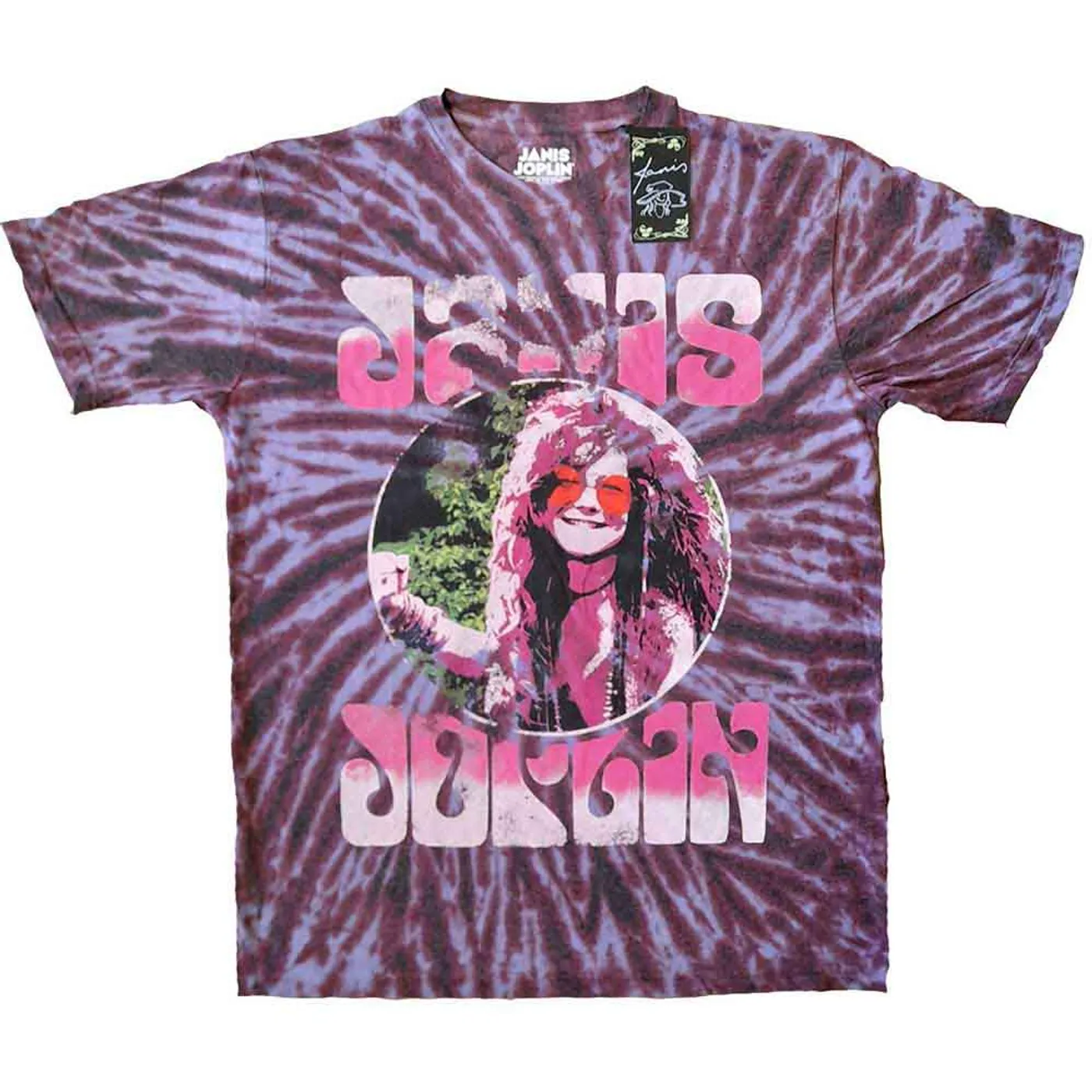 Janis Joplin T Shirt - Pink Shades