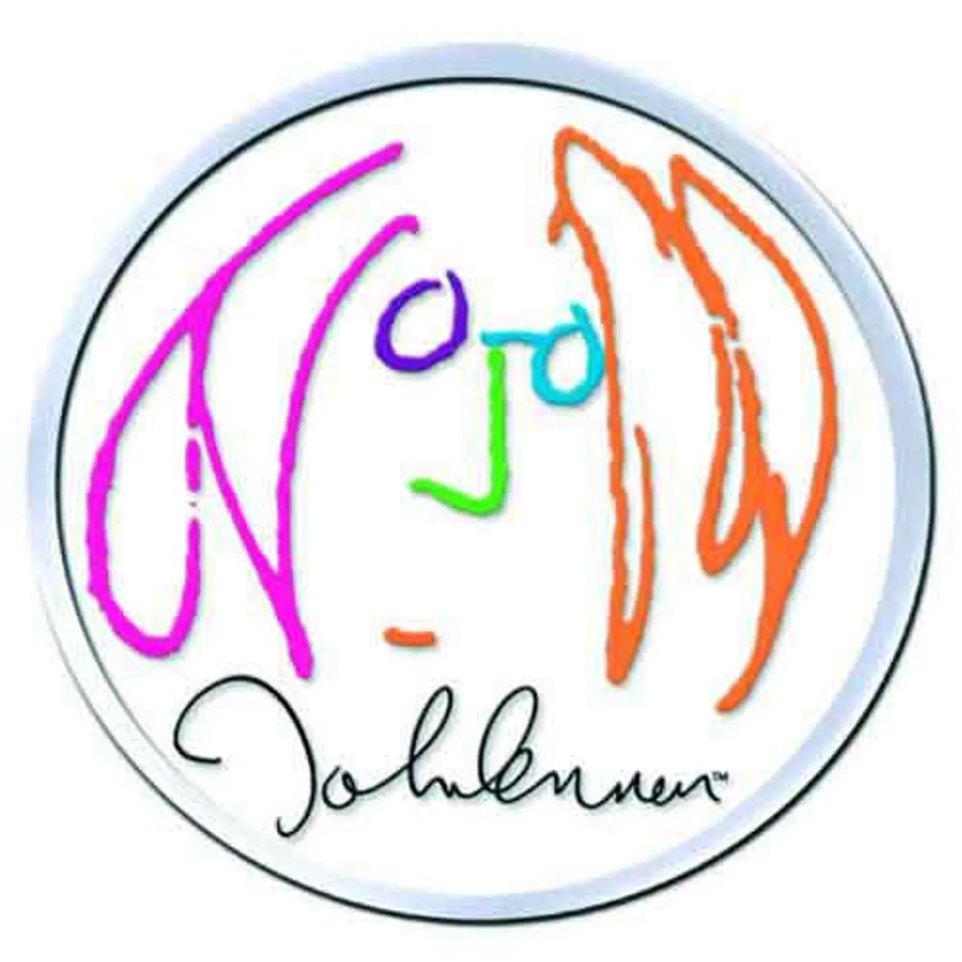 John Lennon Pin Badge - Self Portrait Infill