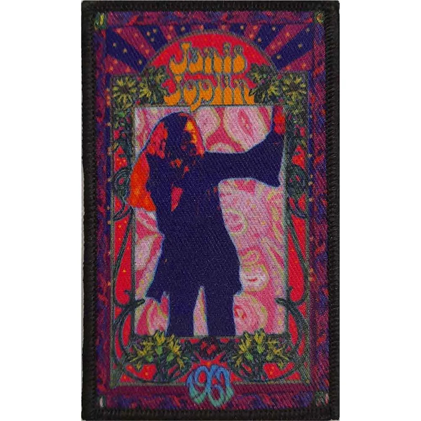Janis Joplin Patches - Iron On - Floral Flame