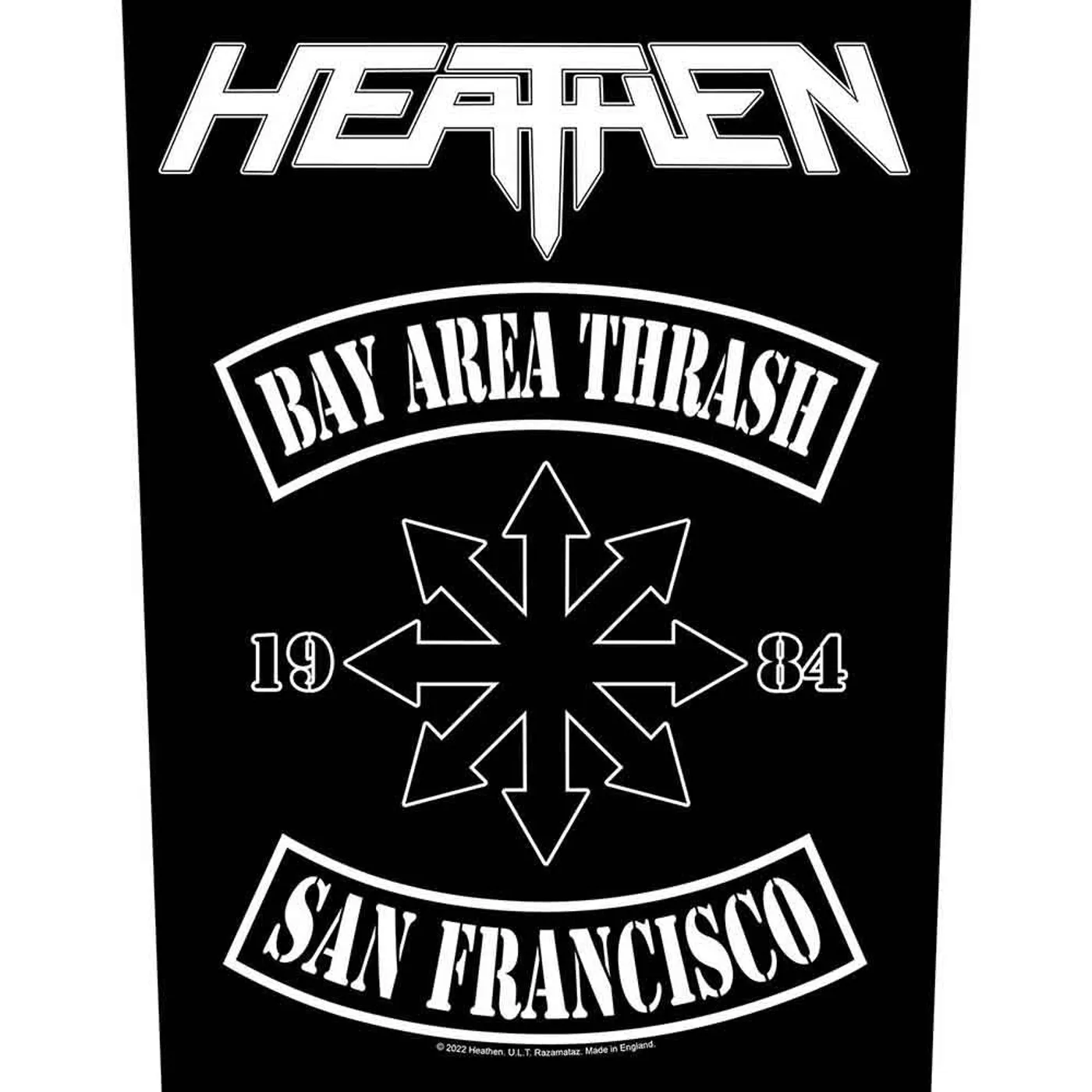 Heathen Patches - Woven Sew On - Bay Area Thrash