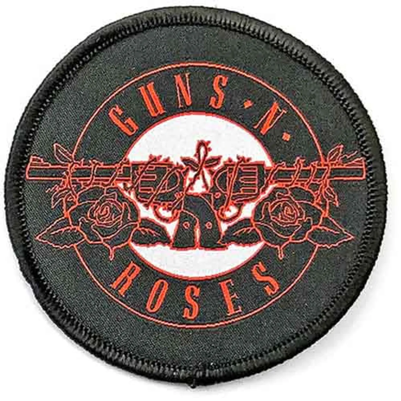 Guns N' Roses Patches - Woven Sew On - Red Circle Logo