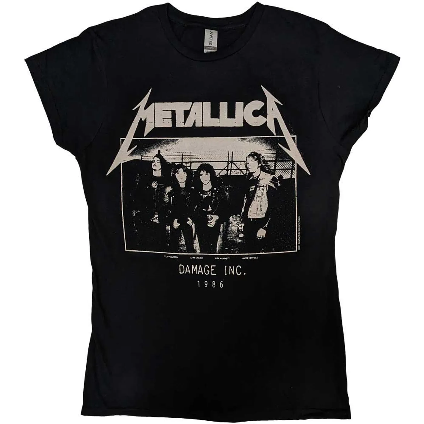 Metallica Woman's T Shirt - MOP Photo Damage Inc. Tour