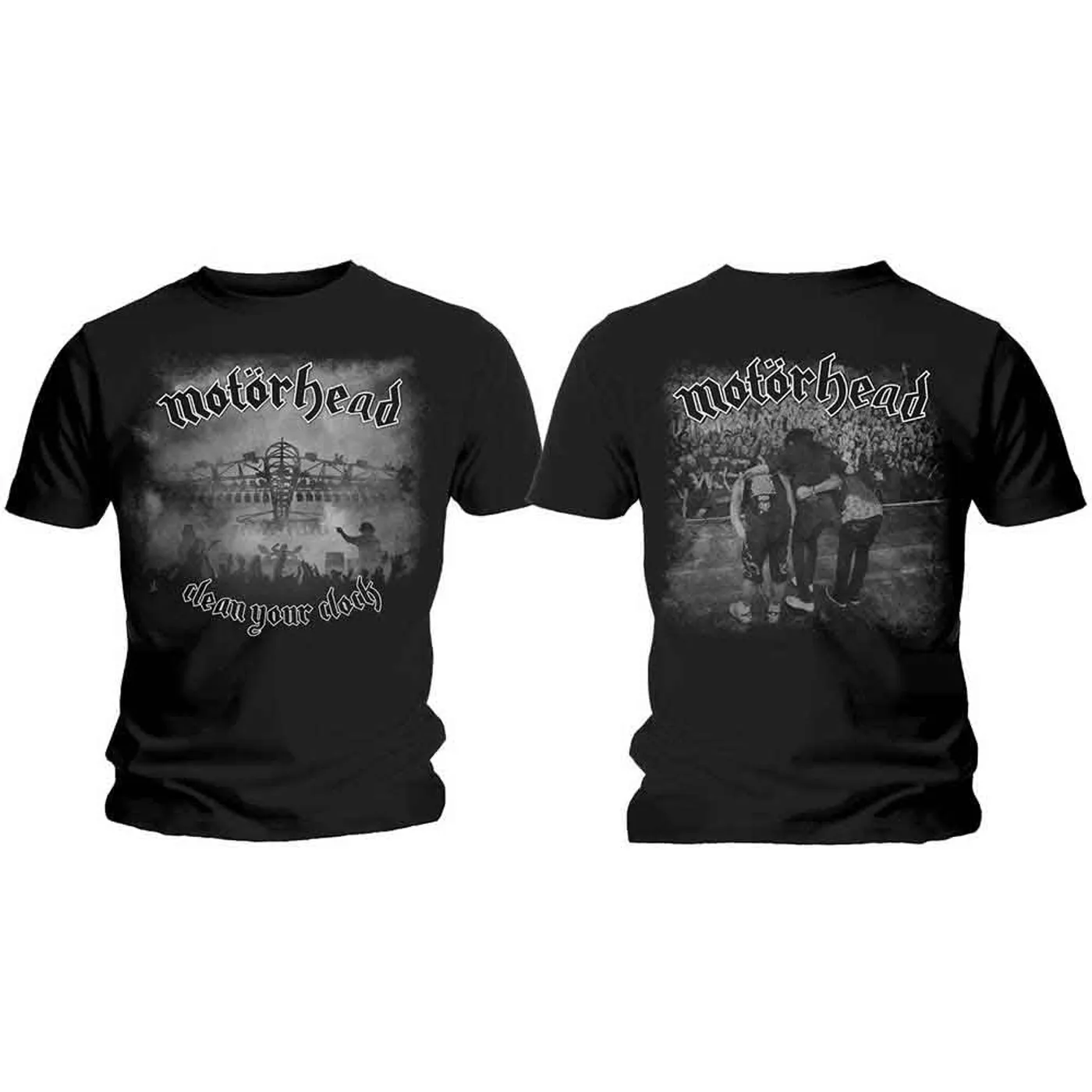 Motörhead T Shirt - Clean Your Clock B&W