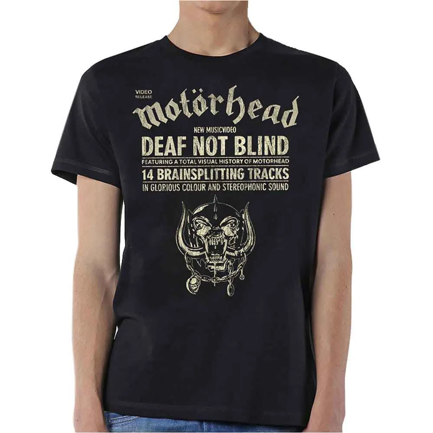 Motörhead T Shirt - Deaf Not Blind