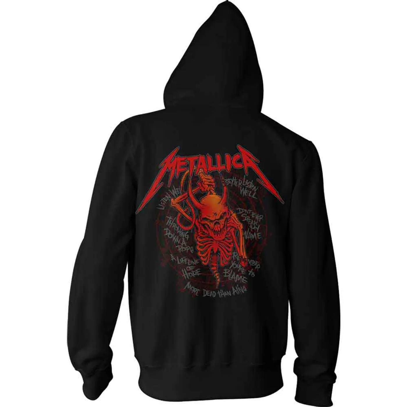 Metallica Hoodie - Skull Screaming Red