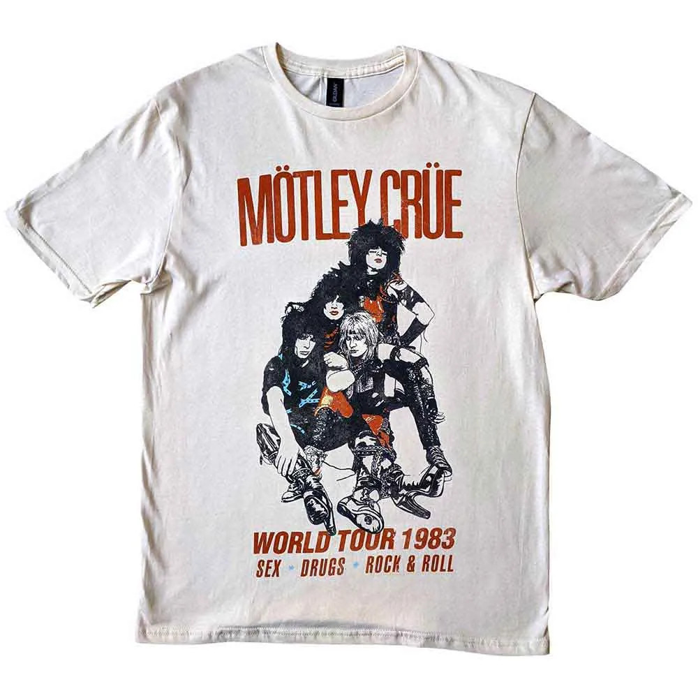 MÃ¶tley CrÃ¼e T Shirt - Vtge Sex Drugs R&R 83 Tour