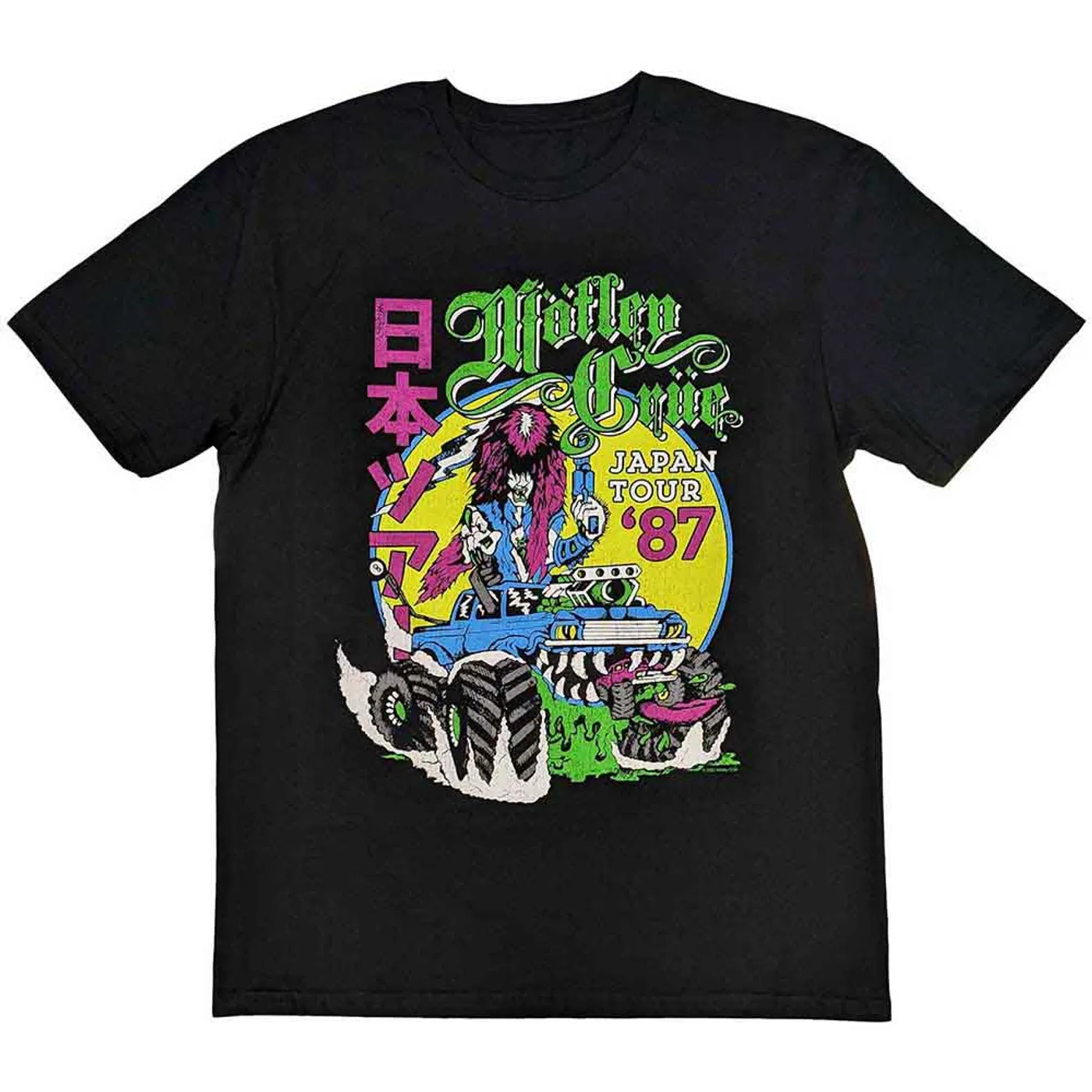 Mötley Crüe MÃ¶tley CrÃ¼e T Shirt - Girls Girls Girls Japanese Tour '87