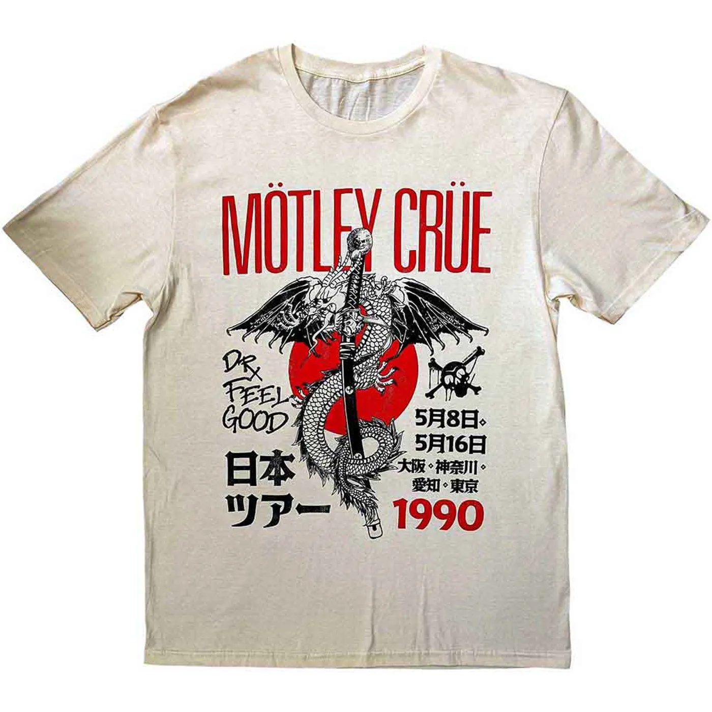 Mötley Crüe MÃ¶tley CrÃ¼e T Shirt - Dr Feelgood Japanese Tour '90