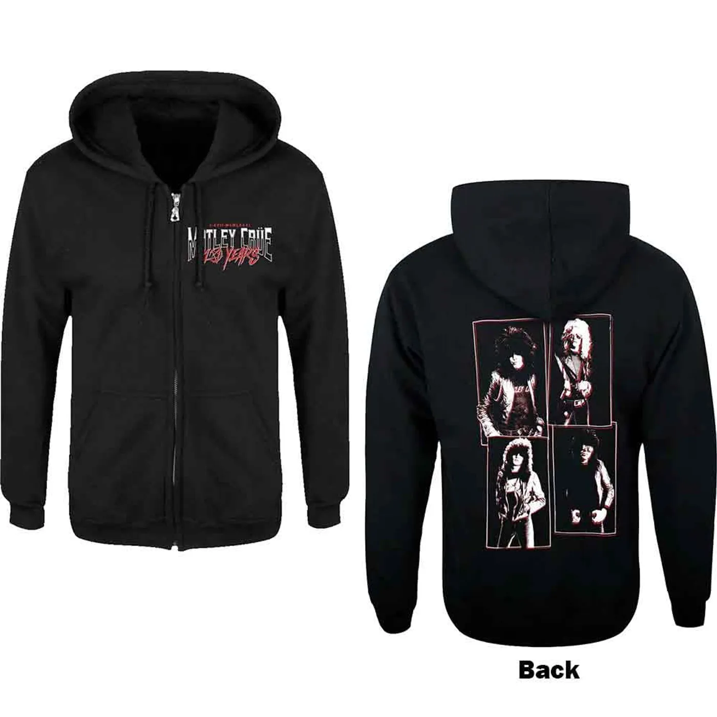 Mötley Crüe MÃ¶tley CrÃ¼e Hoodie - 40 Years F&B