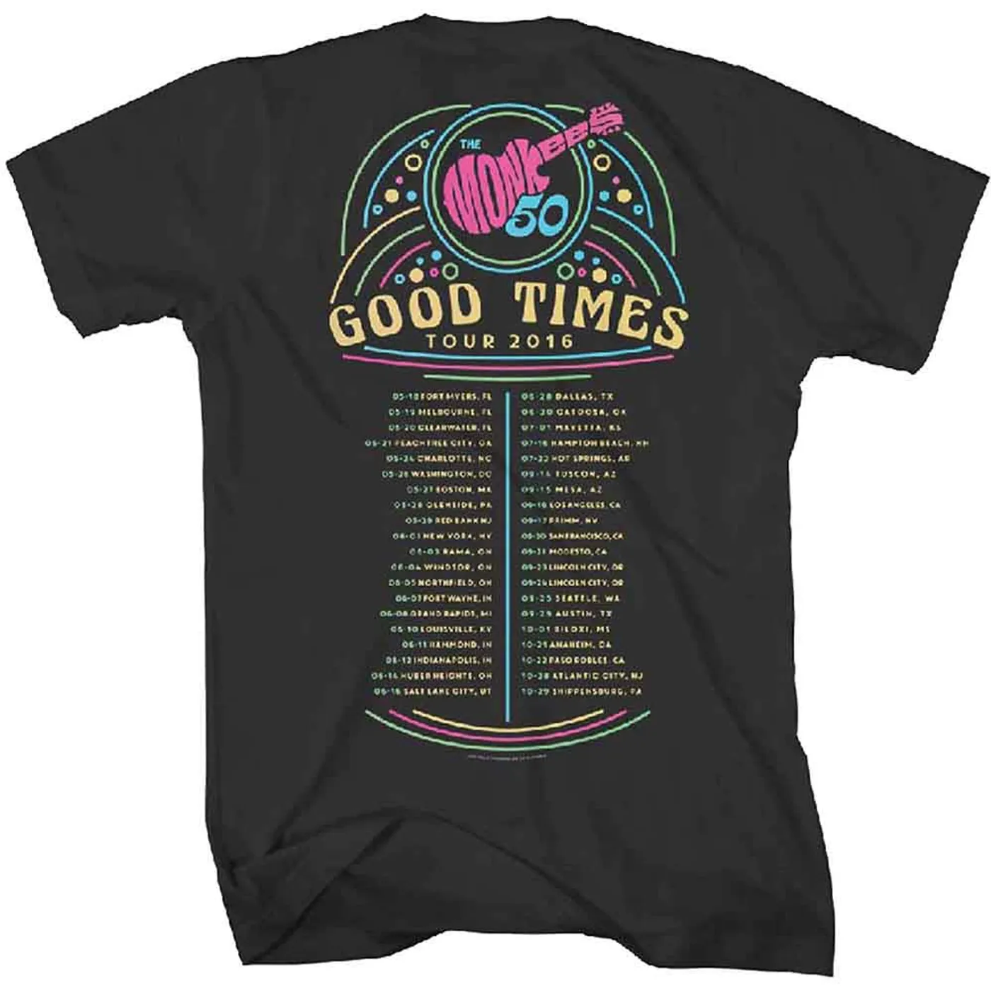 The Monkees T Shirt - Guitar Discography